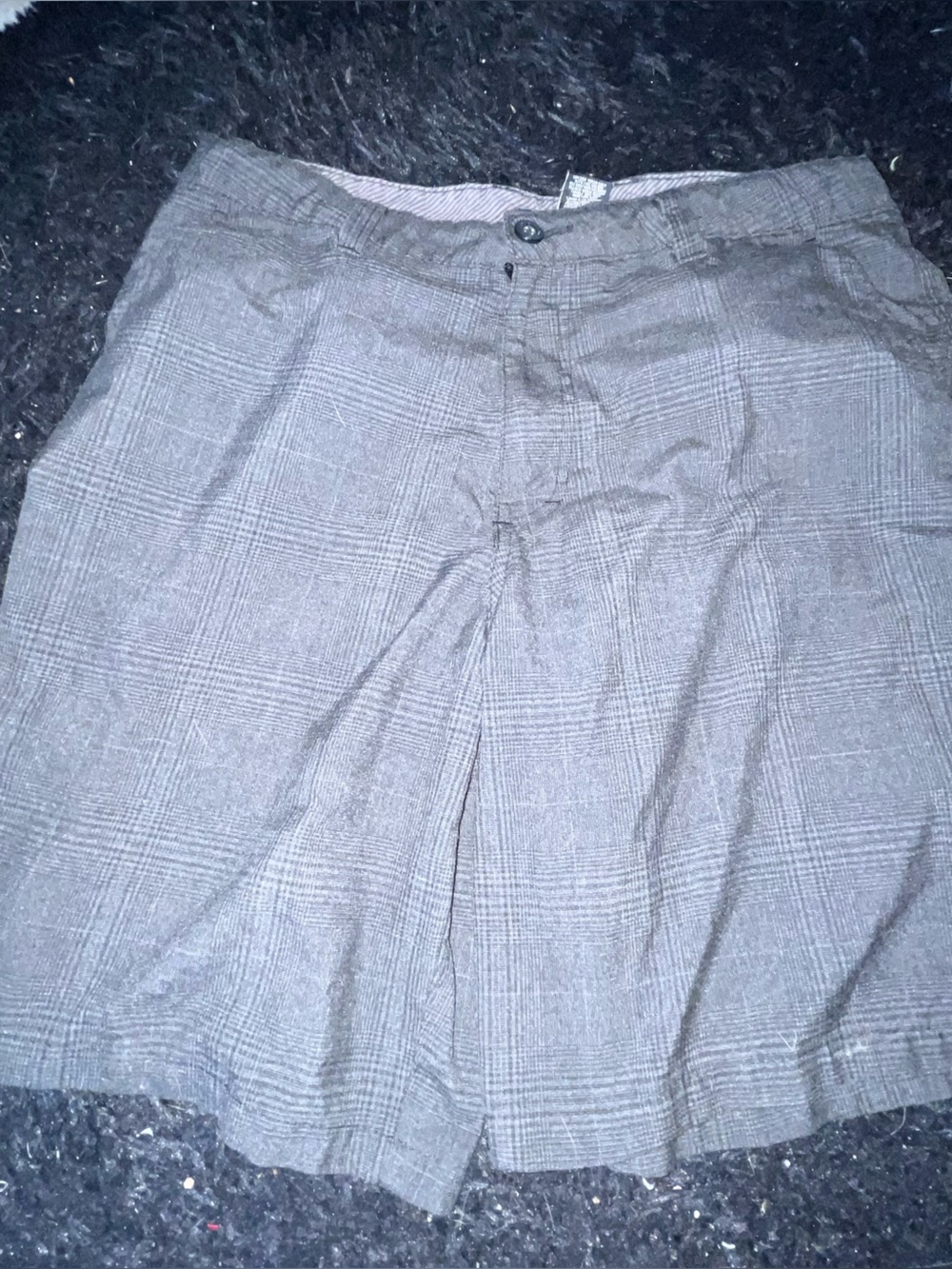 O'Neill Men's Gray Plaid Shorts